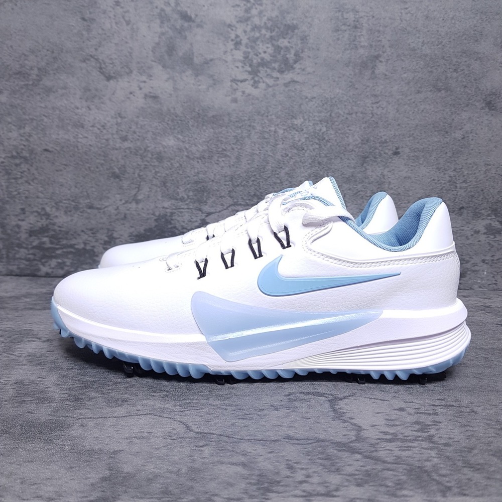 NIKE Victory Pro 4 Golf Shoes Mens 8 WIDE Womens 9.5 White Psychic Blue